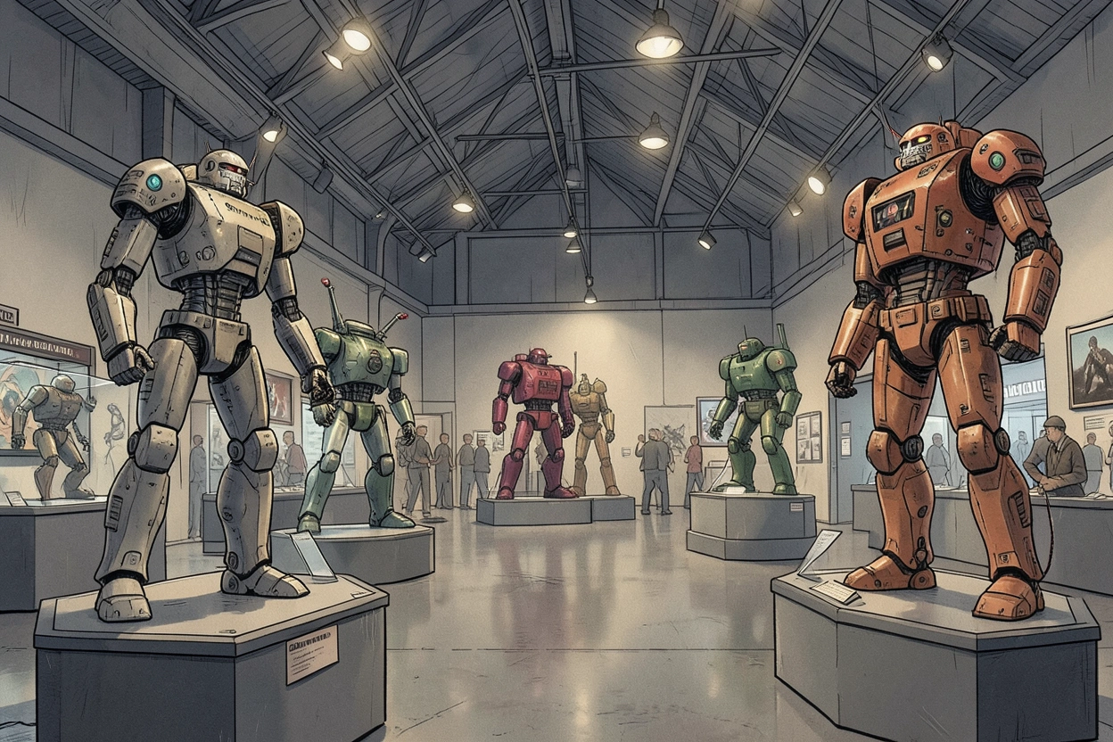 Exposition dédiée à la culture mecha vintage